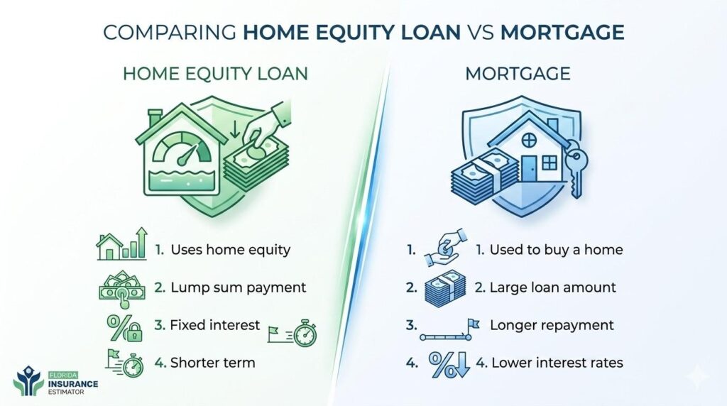 home equity loan vs mortgage
