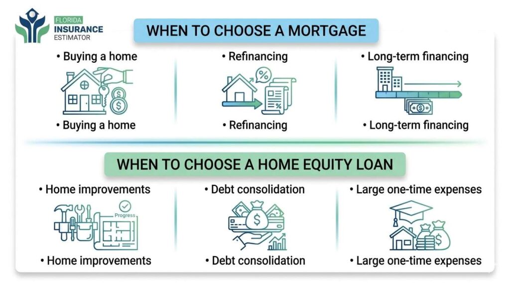 home equity loan vs mortgage
